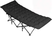 JSEIAJB Folding Camping Cot for Adults Lightweight Outdoor Bed with Carry Bag for Nap Beach Vacation Hiking