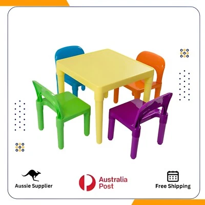 Kids Table and Chairs Play Set Toddler Child Toy Activity Furniture In-Outdoor