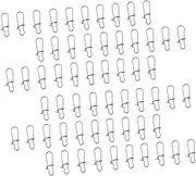 100Pcs Fishing Snap Clips Durable Lock Connectors for Freshwater and Saltwater Fishing Supplies Design for Easy Lure Changes