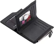 [Generic] Vertical Credit Card Holder Wallet | Money Collection Clip Zipper | Compact and Practical Coin Purse Multicolor Versatile Multi-Card Storage for Men Coin Purse Front Pocket Wallet