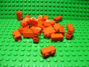 ** 25 CT LOT ** Lego NEW red 1 x 1 x 1 2/3 W/studs modified pieces Lot of 25