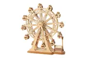 Robotime Rolife Ferris Wheel Woodcraft Construction Kit Modular Mechanical Model 3D Wooden Puzzle For Self Assembly Toy Gift Kids Teens And Adult Tg40