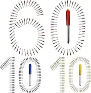 80PCS Replacement Blades for Cricut Explore Air2/Air 3 /Maker/Maker 3/Expression Cutting Machines -10PCS 30° Fine-Point Blades,60PCS 45° Standard Blaeds,10PCS 60° Deep Cutting Blades