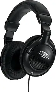Classic Cantabile KH-238 Headphones (20-20000 Hz, 4 m Cable, Volume Control, 12-Way Adjustable, Gold-Plated Jack, Black)