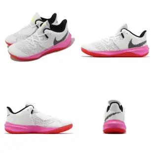 【NIKE 耐吉】排球鞋 Zoom Hyperspeed Court SE 男鞋 女鞋 白 粉紅 氣墊 室內運動鞋 奧運配色(DJ4476-121)