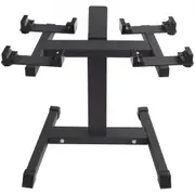 VEVOR Adjustable Dumbbell Stand, Home Fitness Rack and Stand with Media Rack, Safe and Convenient Dumbbell Weight Holder, Compact Dumbbell Storage Rac