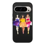 Google Pixel 9 Pro Impact Magnetic Case Petal Pals BFF Fashion Illustration Case