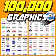 100,000 SIGNMASTER Graphics / Logos / Clip Art Vinyl Cutter Plotter Heat Press