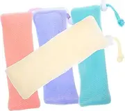 Happyyami Portable Soap Saving Bag 4pcs Mesh Soap Net Pouches for Bathroom Accessories