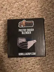 Gorilla Grip Pastry Dough Blender and Butter Cutter Thick Sharp Stainless Blue
