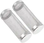 SUPVOX 2pcs Water Outlet Protective Cover Stainless Tank Filter Aquarium Pre- Filter Covers Mesh Tube for Tank Aquarium Filter Tube Tank Intake Strainer Aquarium Strainer Mesh Case