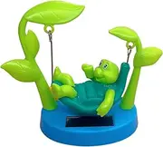 WADY Solar Powered Dancing Toys Solar Swinging Turtle, Cartoon Turtle Decor, Tortoise Figurines Car Cute Car Accessories Funny Turtle Dashboard Turtle Dashboard Decorations (Green)