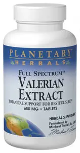Planetary Herbals Valerian Extract Full Spectrum 650 mg 60 Tablets
