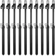 10 Pack Heavy Duty Tire Pressure Gauge - Dual Head 10-150 PSI Air Pressure Gauge with Extended Tube, Suitable for Semi Trucks, Buses, Cars & SUVs(Black)