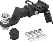 Trailer Hitch Ball Mount, Towing Hitch for RVs, Adjustable Trailer Hitches for Trucks, Upgraded Hitch Kit, Tow Hitch Ball Mount for Heavy Duty Truck, Towing Accessories