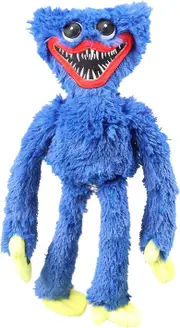 Poppy Playtime Huggy Wuggy Plush Toys, Blue Christmas Cartoon Plush Doll, Realistic Blue Sausage Monster Horror Christmas Stuffed Doll Gift For Game F