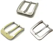 [GYWHOOFT] 3 PCS Single Prong Square Belt Buckle Square Metal Buckle Belt Clasp Belt Fastener for 35mm Width Coats School Bag Belt Replacement Accessories,Classic Belt Buckle