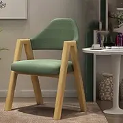 Accent Chair Wooden Dining Chairs, Leisure Home Furniture Make Up Chair, Dining Chair with Backrest and Armrest, Kitchen Chairs Reading Seating
