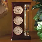 Galileo Weather Station w/ Clock Barometer Thermometer Table Desktop Home Decor
