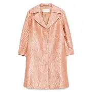 [Dries Van Noten] Dries Van Noten Crinkled Coat M PINK