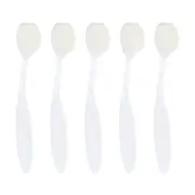 5Pcs Blending Brushes for Crafts, 4# Ink Blending Brushes White (White Hair)