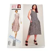 Vogue V1297 Dress Pockets Size 32 to 55 Sewing Pattern Uncut