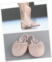 SOESFOUFU Ballet Shoes Women Pointe Shoes for Rhythmic Gymnastics Dance Training Yoga Folk Dance
