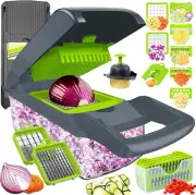 Pro-Series 16-In-1 Vegetable Chopper, Dewpeton Mandoline Slicer, Veggie Chopper,