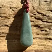 Blue Jade Pendant Simple Guatemalan Jadeite Jade Necklace Guatemala #4