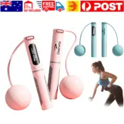 Digital Counting Jump Rope Adjustable Fitness Jumping Rope Cordless Skipping AU