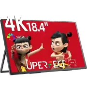 4K Portable Monitor 18.4" IPS Screen Gaming Monitor for PC Mac Laptop USB-C HDMI