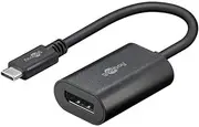 Goobay USB-C DisplayPort Adapter, 0.2 m, Black
