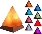 USB Himalayan Salt Lamp with 8 Colors Changing,Pyramid Crystal Salt Rock Lamp
