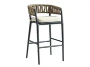FurnitureOkay Vegas Rope Outdoor Bar Stool