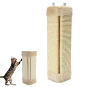 Wall Mounted Scratching Post Cat Scratching Mat Scratcher Pad Board Natural Sisal Pet Cat Toys Sofa Protector