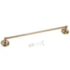 610mm Single Towel Rack Rail Bar Brass Bathroom Wall Mounted Towel Shelf