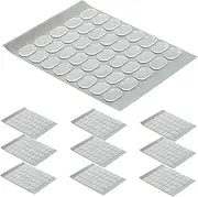 CRILSTYLEO Nail Art Glue Stickers 10 Sheets Double Sided Tape Adhesive Nail Adhesive Tabs for Salon