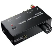 Pre Amplifier for Turntable Audiophile M/M Phono preamp with Level Volume Con...