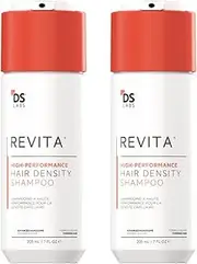 DS Labs Revita Shampoo – High-Performance Hair Density Shampoo, Volumizing & Thickening, Fuller, Healthier-Looking Hair, Sulfate & Silicone Free, For Men & Women, 205mL (Pack of 2)