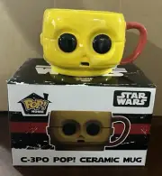 FUNKO POP! SMUGGLERS BOUNTY EXCLUSIVE: STAR WARS C-3PO CERAMIC MUG - NEW