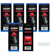 Zippo Lighter Wick Flint Genuine Pack of 6 Value Packs (30 x Flints 1 x Wicks)