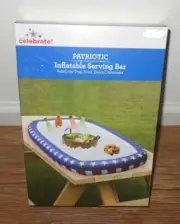 Celebrate Patriotic Inflatable Serving Bar For Salad...Ice Tray...Food...Drink