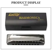 EASTTOP 10 Holes Diatonic Blues Harmonica Key of C Harp Mouth Organ Harmonica US