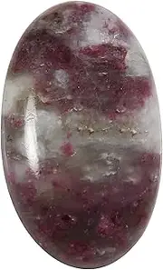 [Goyal Exports] Matrix Pink Tourmaline Oval Cabochon Natural Loose Gemstone 26.55cts QB54, Loose Gemstone, Matrix Pink Tourmaline