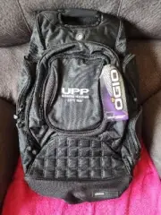 O'GIO Bounty Hunter Backpack Bag Black Nylon Embroidered Laptop Hiking Biking