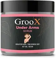 GrooX Under Arms Scrub Brightnes Skin|Tan Removal | Removes Dirt & Dark Spot For Unisex (Pack of 1, 100gm)
