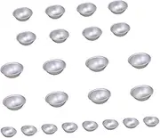 BEBEMOKO 24pcs Semicircle Bath Mold DIY Shower Salt Ball Crafting Tool for Custom Bath Easy to Clean for Baking and Craft Projects