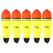 0.5oz Fishing Slip Bobbers, 5 Pack EVA Fishing Float, Yellow