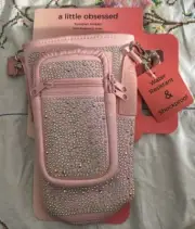 40 Oz Shiny Water/Tumbler Bottle Holder Handbag Adjustable Strap Pearlescent