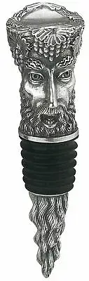 Royal Selangor Hand Finished Vinifera Collection Pewter Bacchus Bottle Stoppe...